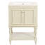 Meuble-lavabo 24 po avec rangement pratique et lavabo en céramique lisse-939958406