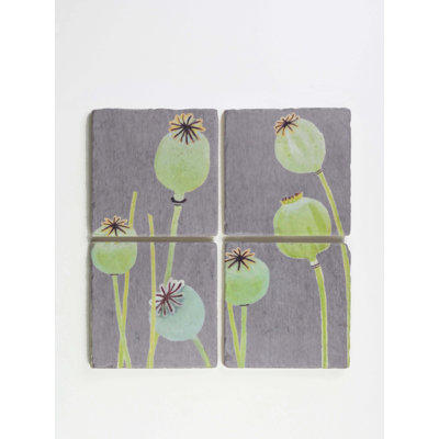 Marble Square 4 Piece Coaster Set