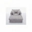 Fauteuil en velours côtelé avec repose-pieds-1496291002