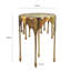 Silver Drip Aluminium Side Table-1271888907