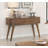 Storage Sofa Table Walnut Finish