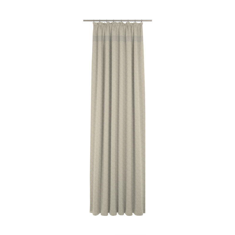 Wiessee Cotton Blend Room Darkening Curtain Single Panel, 150cm Width x 295cm Drop