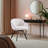 Flower-shaped Swivel Chenille Accent Armchair-1264712862