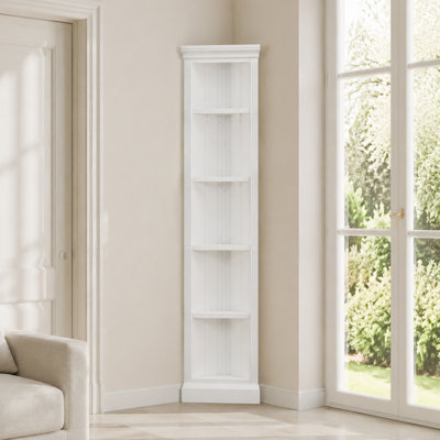 Modern Five-Tier Corner Display Shelf with Adjustable Storage