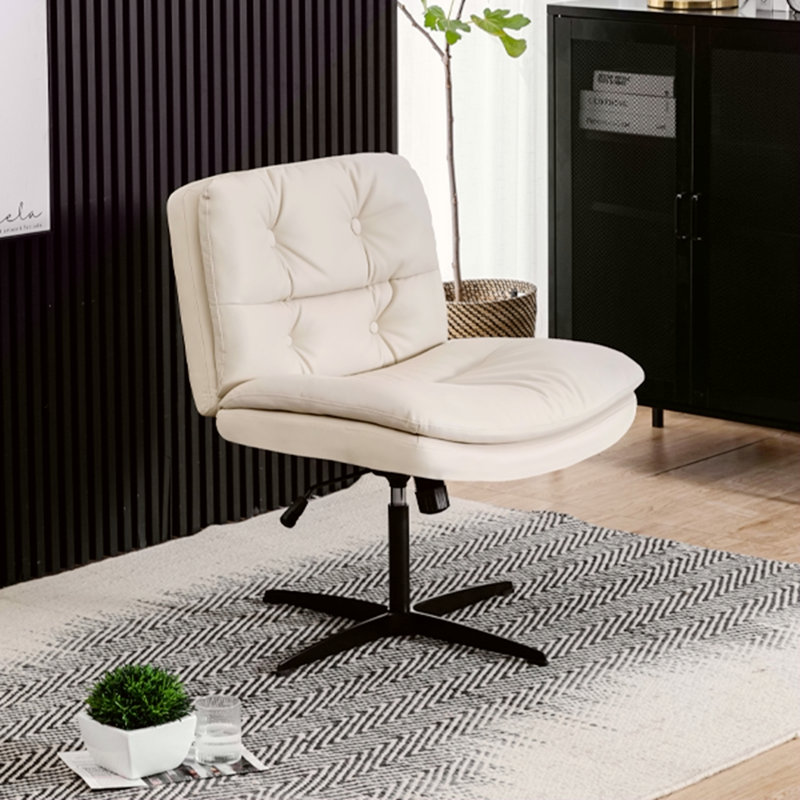 Fauteuil de bureau de grande taille sans accoudoirs sans roulettes