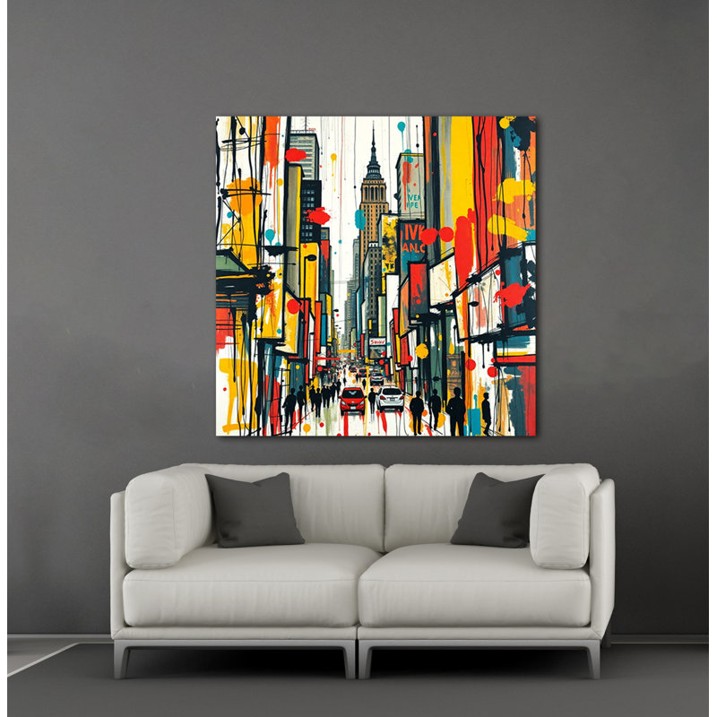 Downtown Congestion, 24" H x 24" W