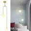 Luminaire suspendu moderne en verre de lait 2 lumières Mid Century Century-1190750321
