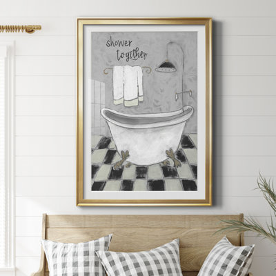 " Shower Together Bath " Painting Print