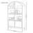 Simple and Retro Black Display Cabinet