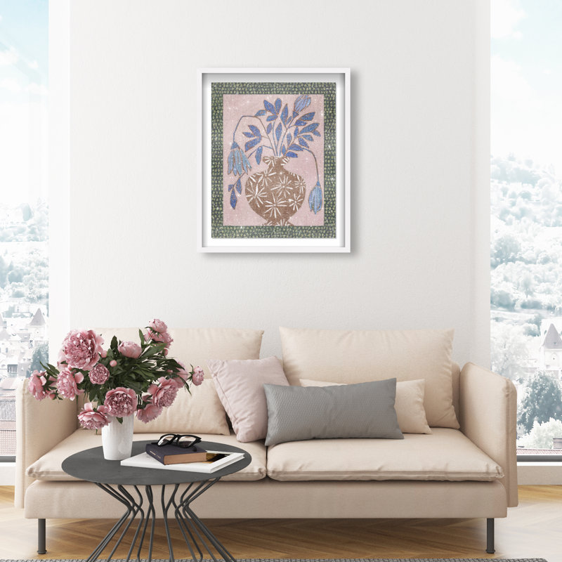 Verdant Stillness Shadowbox Abstract Print by Oliver Gal, Black Frame, 16 x 20, 46.5"H x 37.5"W, White Shadowbox