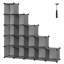 16 Pair Stackable Shoe Storage Cabinet