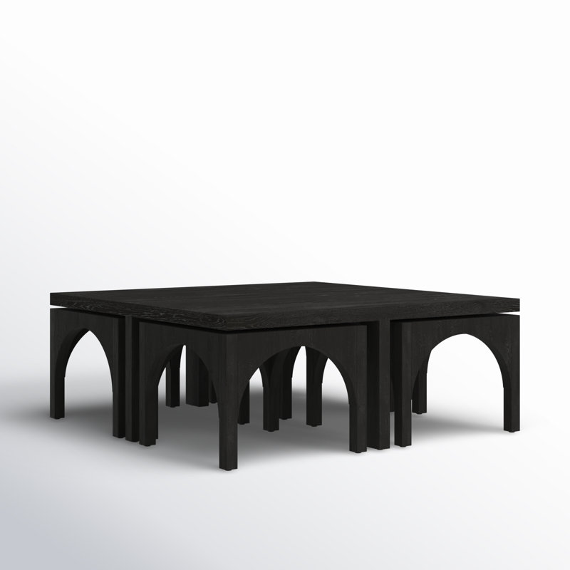 Amara Nesting Coffee Table, Black Oak Veneer