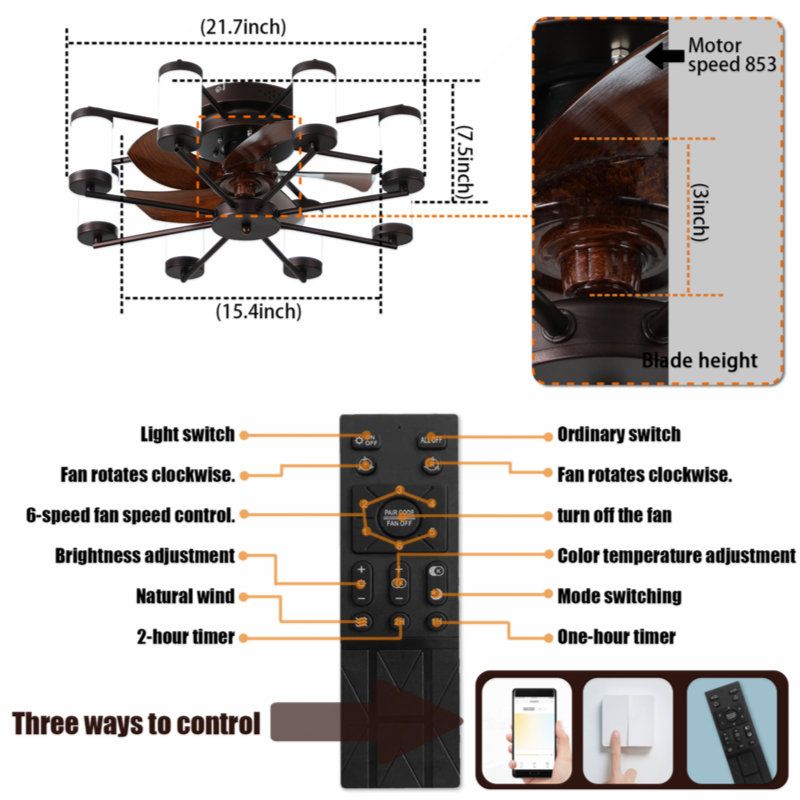 Dimmable Circle Ceiling Light