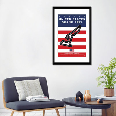 " F1 Austin Race Track Minimal Poster " by Chungkong