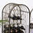 45 Bottle Wrought Iron Wine Rack Jail With Lock