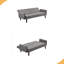 Canapé-lit de 72 po - Dossier convertible pliant en lit double avec porte-gobelet et table rabattable - Canapé compact pour petits espaces-118296059