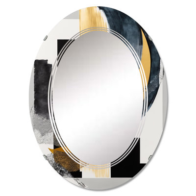 Quintilia Glam Art Deco Abstract I - Modern Wall Mirror