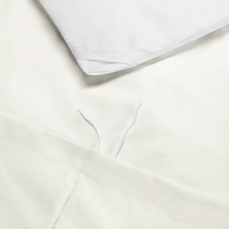  Ensemble de housse de couette ultra-doux, Blanc cassé, Housse de couette très grand californien et 2 tai