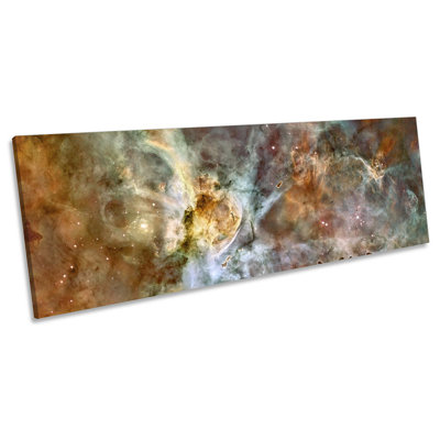 Carina Nebula Telescope Space Galaxy - Wrapped Canvas Panoramic Print