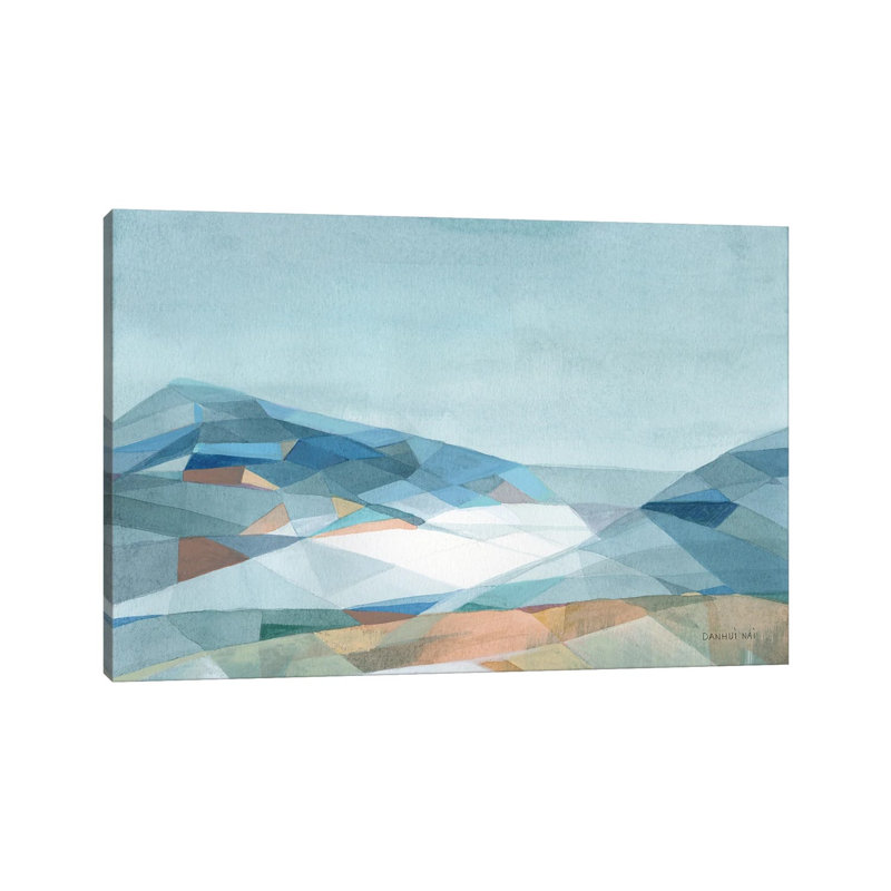 Geometric Mountain by Danhui Nai - Wrapped Canvas Gallery-Wrapped Canvas Giclée, 101.6 cm H x 66.04 cm W x 1.91 cm D