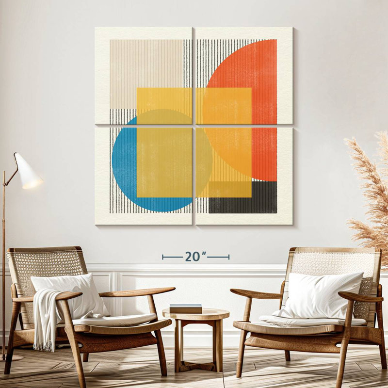 Avery, objet moderne Mid-Century n ° 2, H 57 po x l 57 po