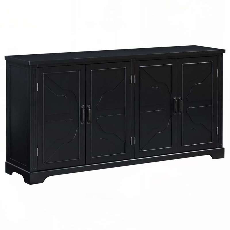  Buffet en bois , Noir