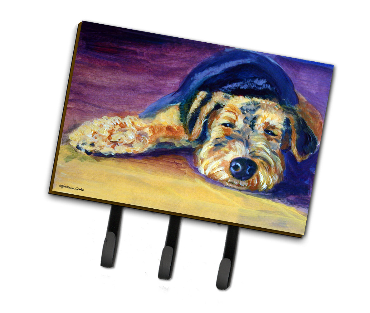 Caroline's Treasures Snoozer Airedale Terrier Non-Slip Outdoor Door Mat