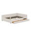 Lit plateforme tapissier avec port USB et 2 tiroirs-348150756
