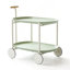 Lune chariot de rangement (vert) Nordic Internet célébrité chariot mobile cuisine simple tablette de rangement double canapé de salon