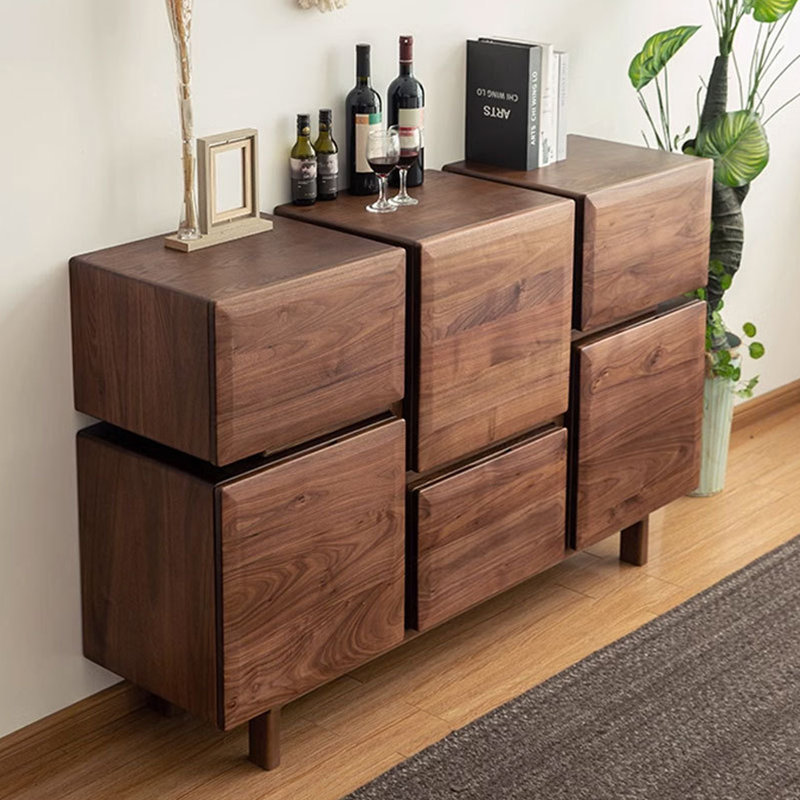 Armoire de rangement moderne et minimaliste à six tiroirs