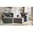 Cario 45"W Farmhouse Oversized Slipcovered Armchair with Casters and Ottoman-98143554
