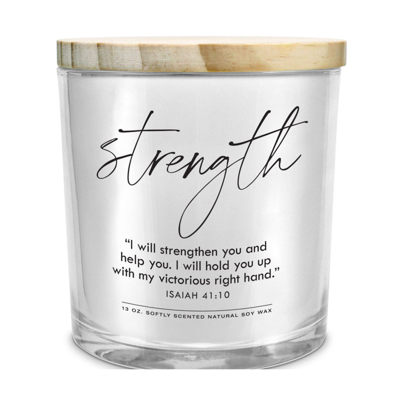 Soy Candle Strength Isaiah 41:10