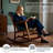 21*17+17*17 in Tufted Rocking Chair Cushion, Filled with Silk Cotton + Sponge Particles, Suitable for Indoor, Study, Living Room, Kitchen, Patio-952235637