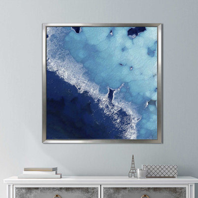 'Blue Lagoon - Square' Acrylic Painting Print