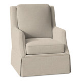 Savannah Skirted Swivel Glider