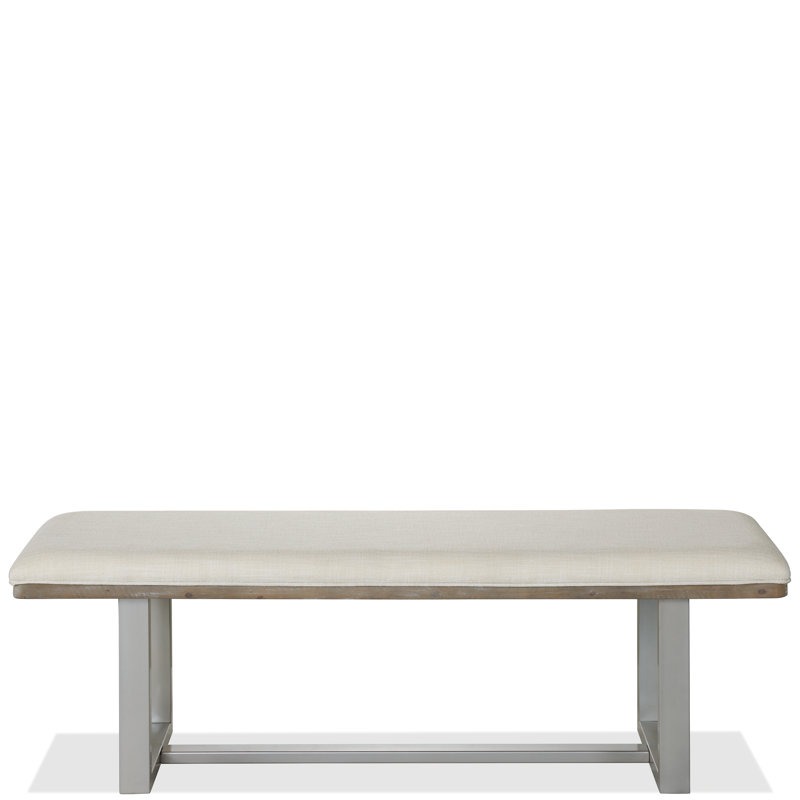 Polyester Blend Upholstered Bench