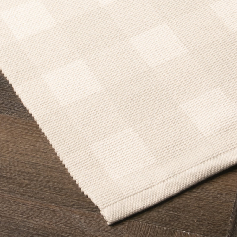 Eleena Non-Slip Chequered Indoor Doormat, Beige