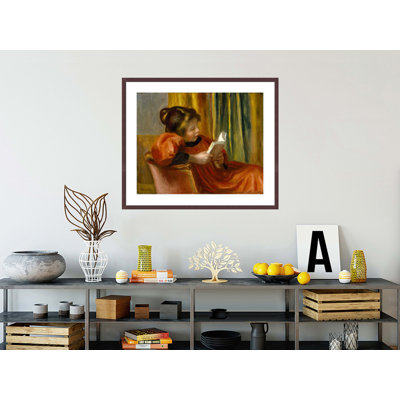 «Girl Reading» par Pierre-Auguste Renoir, impression giclée sur cadre