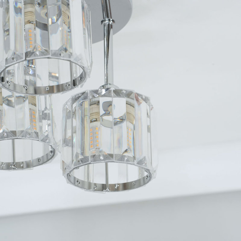 Aazan Glass Semi Flush Mount, No