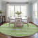 Washable Striped Indoor / Outdoor Rug