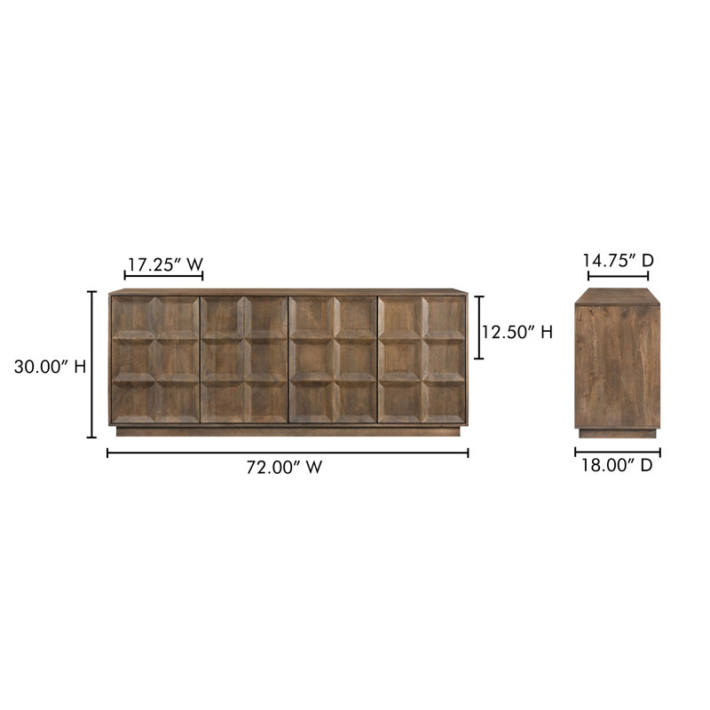 Waubun SIDEBOARD DEEP BROWN