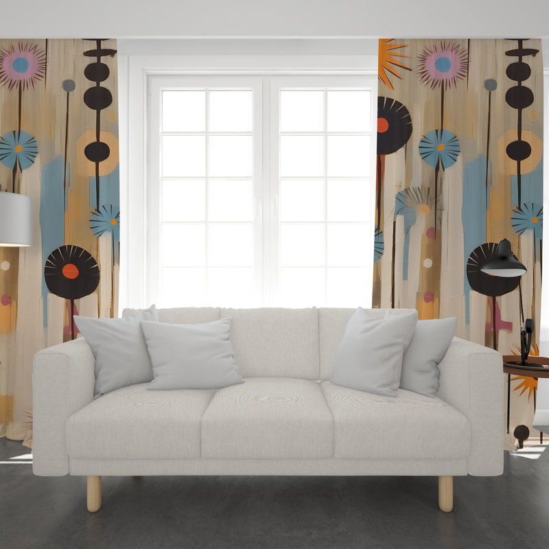 Room Darkening Curtain Pair, 20" W x 61" H