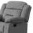 Velvet Upholstered Manual Motion Recliner With Pillow Top Armrest-1309814601