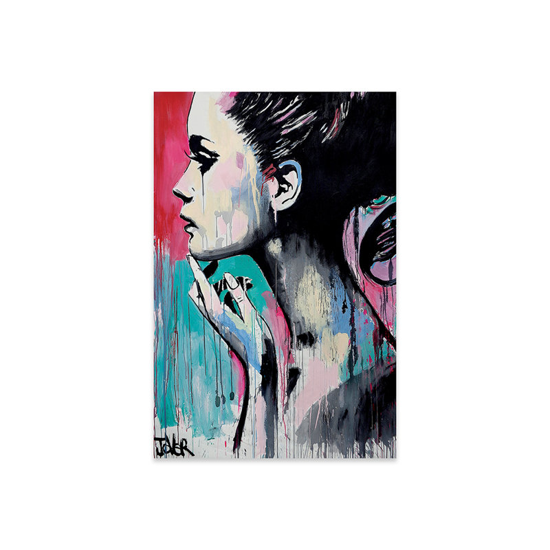 Peut-être encore une fois, impression sur verre acrylique, H 24 po x l 16 po x P 0,25 po