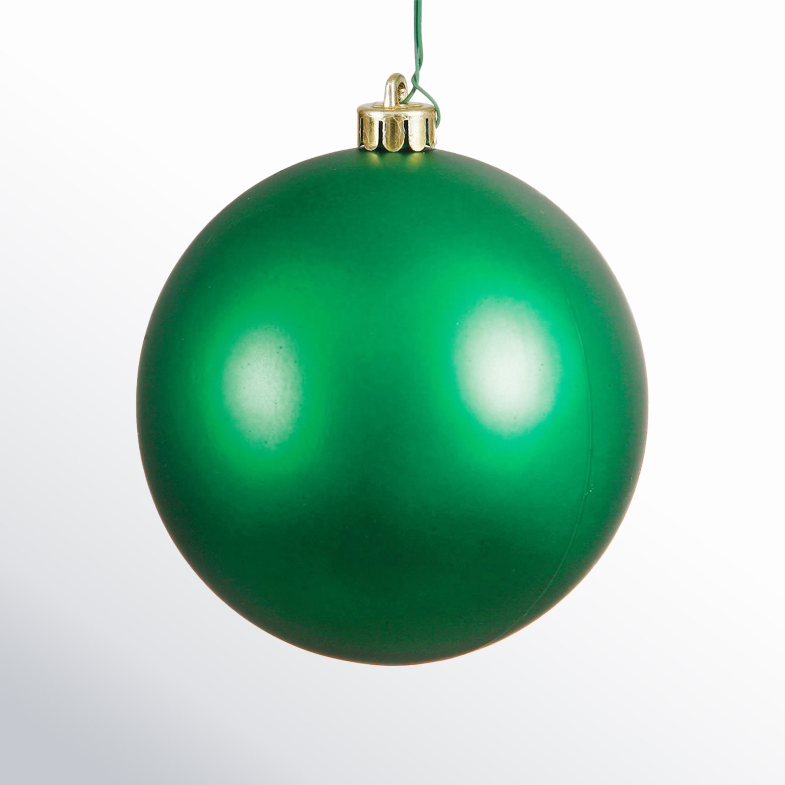 The Holiday Aisle® 3" Shatterproof Bauble, 2.75" H x 2.75" W x 2.75" D, Green