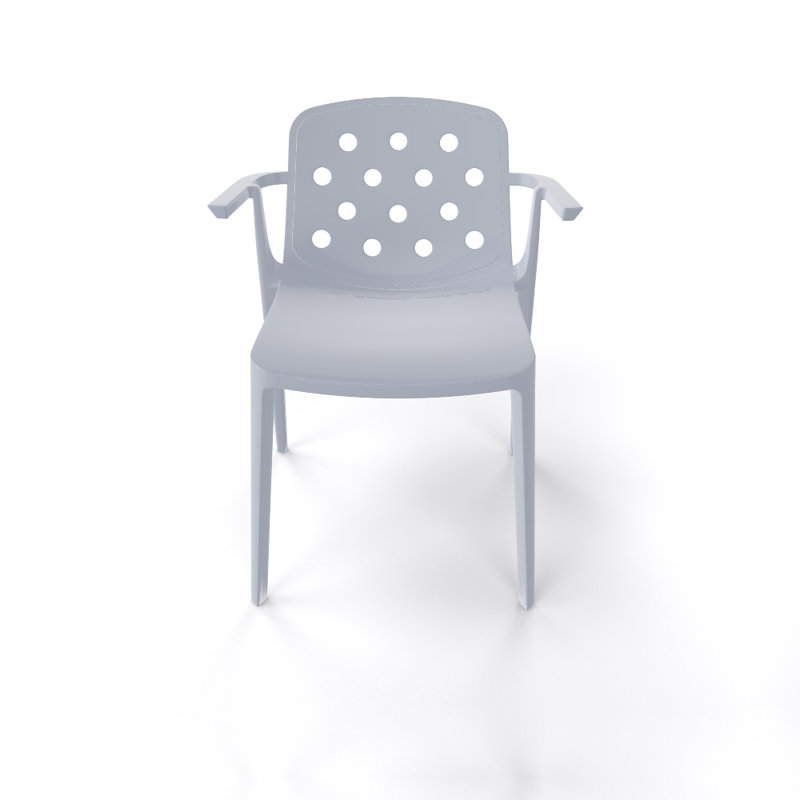 Fauteuil de patio Isidora, Gris perle