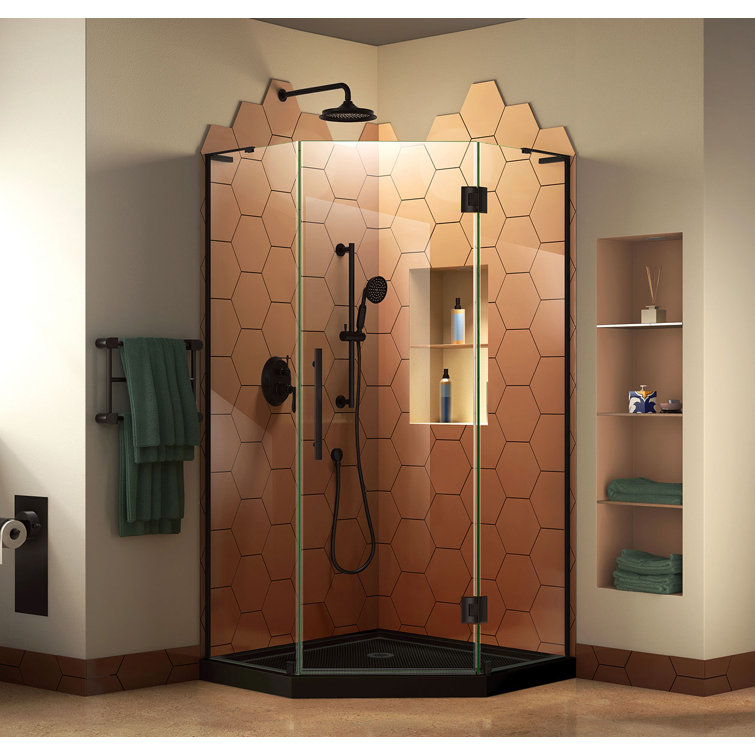 DreamLine Prism Plus 42" x 74.75" Rectangle Hinged Shower Enclosure with Base Included