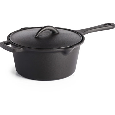 Casserole en fonte avec couvercle