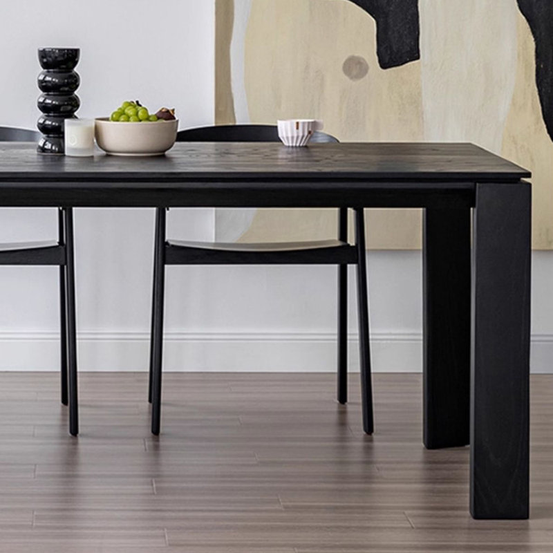 Bureau d'écriture Black Ash Aood, H 29,52 po x l 70,83 po x P 33,46 po