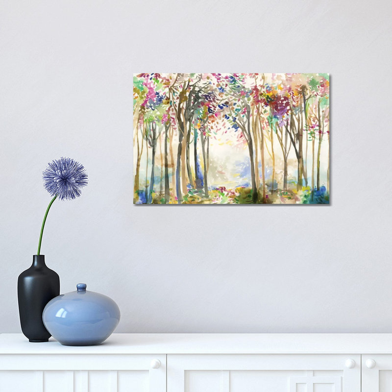 Sunny Path Ii by Allison Pearce - Wrapped Canvas Painting, 30.48 cm H x 45.72 cm W